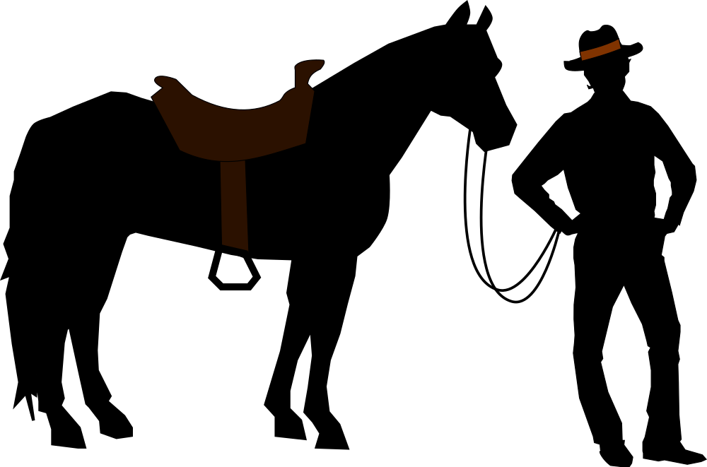 OnlineLabels Clip Art BowLegged Cowboy